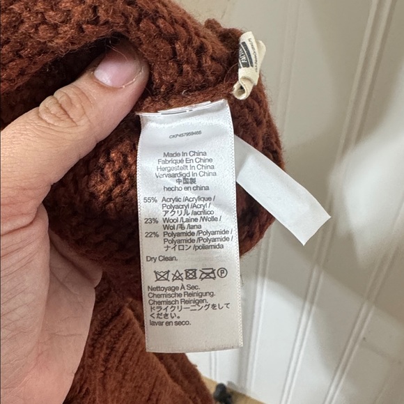 Madewell Somervell Modern Cable Turtleneck Sweater M Medium - Picture 10 of 10